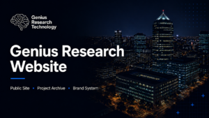 Genius Research Technology Website development project
